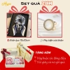 Set quà tặng khăn lụa HUMI sang trọng - quà mẹ, bạn gái, cô giáo lễ 8/3 và Noel, giảm giá 240k