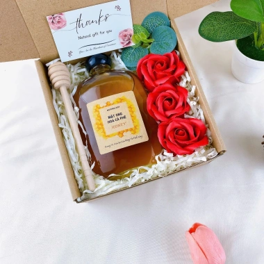 Set Quà Tặng Mật Ong và Hoa Cà Phê NATURAL GIFT - Quà Tết 2.026 Giá 141.500 VND