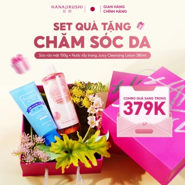 Set quà tặng mỹ phẩm skincare Hanajirusshi Nhật Bản – Combo chăm sóc da chuẩn Nhật, giảm giá từ 466k còn 379k 4