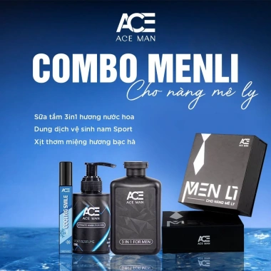 Set quà tặng nam giới ACEMAN MEN LÌ 3 món chăm sóc cá nhân - Giảm giá 75.000đ 2