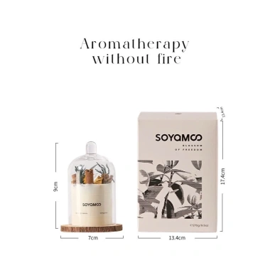 Set quà tặng nến thơm SOYAMOO Citta sáp đậu nành không khói kèm hoa khô trang trí – Giá ưu đãi 118.000₫