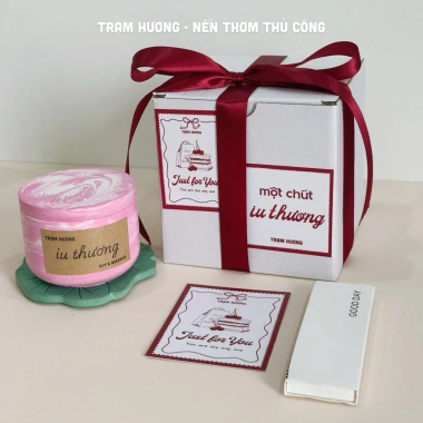 Set Quà Tặng Nến Thơm Trạm Hương - Valentine 8/3, Giảm giá 22% - 187k