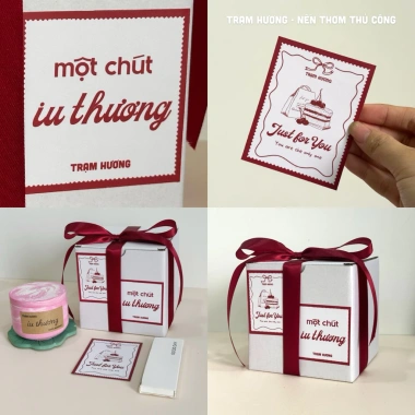 Set Quà Tặng Nến Thơm Trạm Hương - Valentine 8/3, Giảm giá 22% - 187k