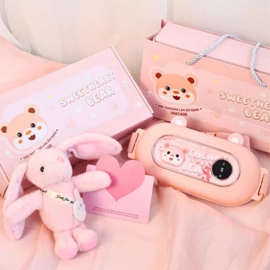 Set Quà Tặng Nữ: Máy Massage Bụng Kinh Unicare Giảm Đau, Chườm Ấm, Giá 395k
