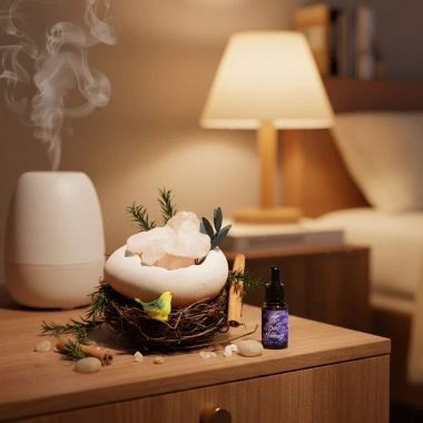 Set Quà Tặng Nữ - Tổ Chim Đá Muối Khuếch Tán Tinh Dầu, Thơm Phòng, Sinh Nhật 395k 7 Set Quà Tặng Nữ - Tổ Chim Đá Muối Khuếch Tán Tinh Dầu, Thơm Phòng, Sinh Nhật 395k 7