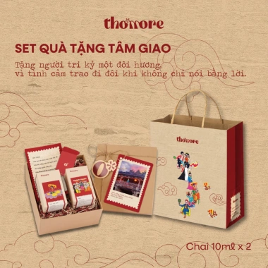 Set Quà Tặng Nước Hoa Thơmore TÂM GIAO EDP 2 Chai 10ml - Lưu Hương 8‑12h Unisex, Giá chỉ 750.000₫