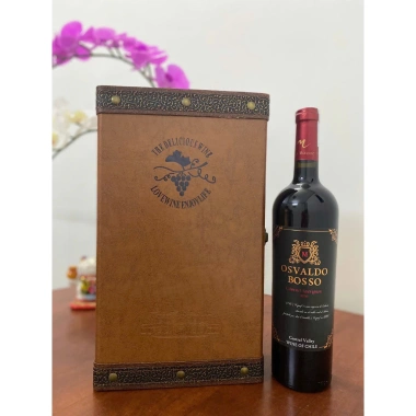 Set quà tặng rượu vang Chile Osvaldo Hộp chùm nho đôi, giảm giá 545.000đ 2