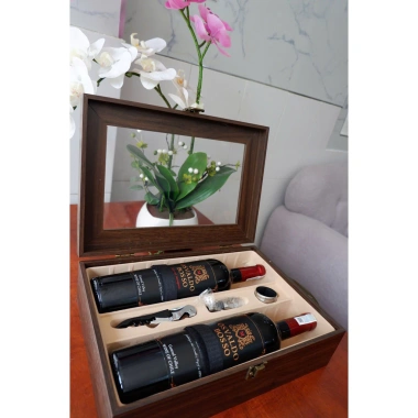 Set quà tặng rượu vang Chile Osvaldo Hộp chùm nho đôi, giảm giá 545.000đ 6