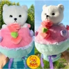 Set Quà Tặng Sinh Nhật 2 trong 1 Bó Hoa Gấu Bông Lena Dâu Lotso Thỏ Cao Cấp 155k 3