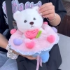 Set Quà Tặng Sinh Nhật 2 trong 1 Bó Hoa Gấu Bông Lena Dâu Lotso Thỏ Cao Cấp 155k 6