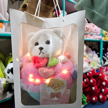 Set Quà Tặng Sinh Nhật 2 trong 1 Bó Hoa Gấu Bông Lena Dâu Lotso Thỏ Cao Cấp 155k