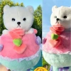 Set Quà Tặng Sinh Nhật 2 trong 1 Bó Hoa Gấu Bông Lena Dâu Lotso Thỏ Cao Cấp 155k 10