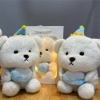 Set Quà Tặng Sinh Nhật Gấu Trắng Đội Mũ - Quà Bạn Bè 20/10, 8/3 Giá 60k 5