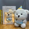 Set Quà Tặng Sinh Nhật Gấu Trắng Đội Mũ - Quà Bạn Bè 20/10, 8/3 Giá 60k 8