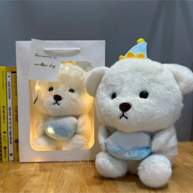 Set Quà Tặng Sinh Nhật Gấu Trắng Đội Mũ - Quà Bạn Bè 20/10, 8/3 Giá 60k 8 Set Quà Tặng Sinh Nhật Gấu Trắng Đội Mũ - Quà Bạn Bè 20/10, 8/3 Giá 60k 8