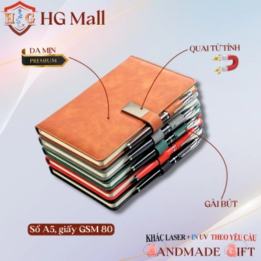 Set Quà Tặng Sổ Bút Ký + Bình Giữ Nhiệt Cảm Ứng HG MALL - Khắc Laser Theo Yêu Cầu, Quà Doanh Nghiệp 4 Set Quà Tặng Sổ Bút Ký + Bình Giữ Nhiệt Cảm Ứng HG MALL - Khắc Laser Theo Yêu Cầu, Quà Doanh Nghiệp 4