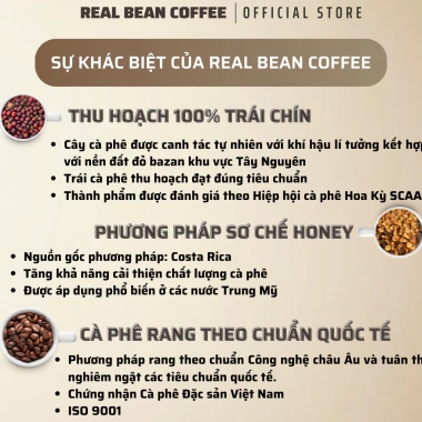 Set Quà Tặng Tết Cà Phê Real Bean 250g và Phin Nhôm và Ly Sứ Giảm tới 350k