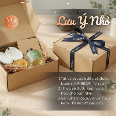 Set Quà Tặng Tinh Dầu Mizuki Aroma - Hương Lãng Mạn Valentine, 8/3 - Giá 320.000₫