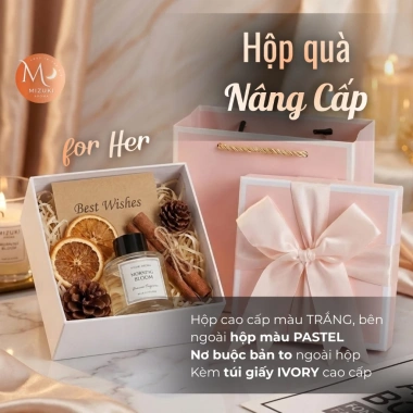 Set Quà Tặng Tinh Dầu Mizuki Aroma - Hương Lãng Mạn Valentine, 8/3 - Giá 320.000₫