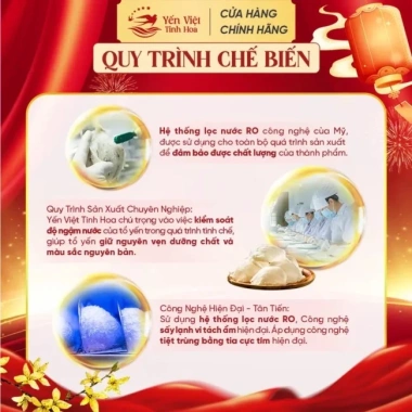 Set quà tặng tổ yến nguyên sợi Yến Việt Tinh Hoa - Dưỡng thân, chỉ 1.39 triệu