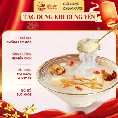 Set quà tặng tổ yến nguyên sợi Yến Việt Tinh Hoa - Dưỡng thân, chỉ 1.39 triệu