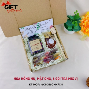 Set Quà Tặng Trà Hoa Thảo Mộc Natural Gift - Quà 8/3 Dành Cho Cô Giáo, Bạn Nữ Dịu Thương 133.500₫ 8