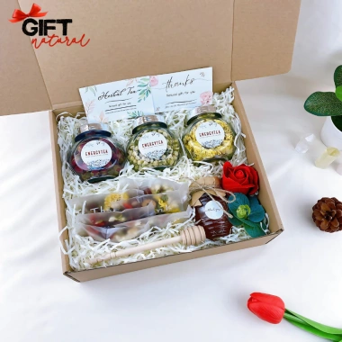 Set Quà Tặng Trà Hoa Thảo Mộc NATURAL GIFT - Quà Tết 2.026 Giá Ưu Đãi 192.500 VND