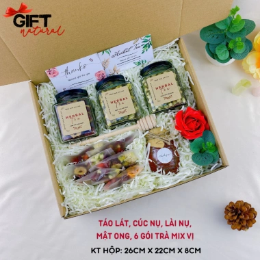 Set Quà Tặng Trà Thảo Mộc NATURAL GIFT Quà Tết 2.026 Ý Nghĩa Giá 201.500 VND Thích Hợp Người Thân Đồng Nghiệp Đối Tác 5