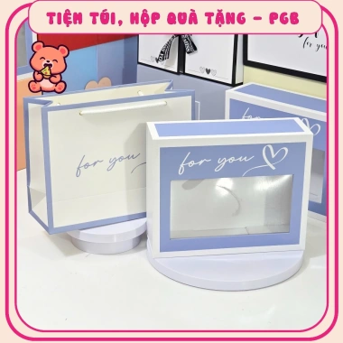 Set Quà Tặng Valentine 14/2 Hộp + Túi Socola Đen & Sữa FIGO 20gr Sang Trọng Lãng Mạn