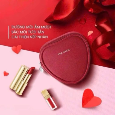 Set quà tặng Whoo Winered: Son dưỡng, son đỏ và ví sang trọng - Giá ưu đãi 289k