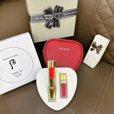 Set quà tặng Whoo Winered: Son dưỡng, son đỏ và ví sang trọng - Giá ưu đãi 289k