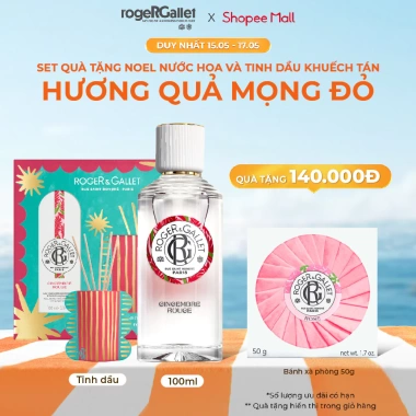 Set quà tặng Xmas Wellbeing Roger&Gallet – Nước hoa 100ml và Tinh Dầu Khếch Tán Hương quả mọng, giá 1.105.000₫