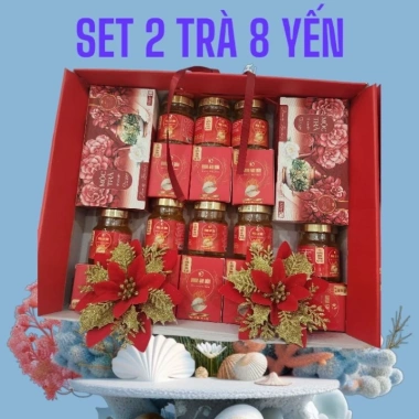 SET Quà Tết 2 Trà + 8 Hũ Yến - Giảm 35% Giá Chỉ 280.000 VND