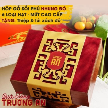 Set quà Tết 2.026 gỗ sồi cao cấp, hạt dinh dưỡng tốt cho sức khỏe - La'zen giảm giá 20%