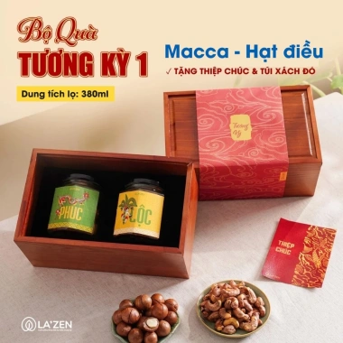 Set quà Tết 2.026 gỗ sồi, hạt dinh dưỡng cho sức khỏe, ưu đãi 430.350₫ Lazen