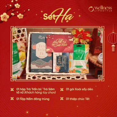 Set Quà Tết 2.026 HẠ Trà Thảo Mộc & Hoa Quả Sấy Dẻo Cao Cấp - Khỏe Đẹp, Quà 659.000đ