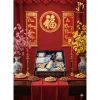 Set quà tết 2.026 Happy New Year mở 2 cánh nam châm hít, hộp xanh dương giảm 22% 2