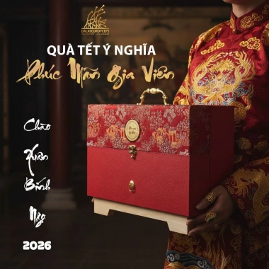 Set quà Tết 2.026 Phúc Mãn Gia Viên Dalat Cordyceps Thảo Mộc Thiên Nhiên - Hộp Quà 1.233.350₫ 4
