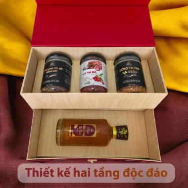 Set quà Tết 2.026 Phúc Mãn Gia Viên Dalat Cordyceps Thảo Mộc Thiên Nhiên - Hộp Quà 1.233.350₫ 5