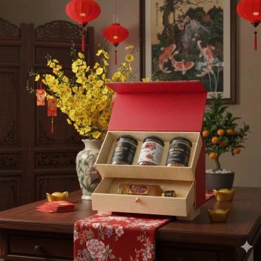 Set quà Tết 2.026 Phúc Mãn Gia Viên Dalat Cordyceps Thảo Mộc Thiên Nhiên - Hộp Quà 1.233.350₫ 7