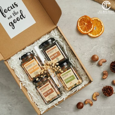Set quà Tết 2.026 - Quà biếu hạt điều dinh dưỡng, Granola ngũ cốc & Trà thảo mộc CT Bee CTG318 - Giá 359.000 VND 6