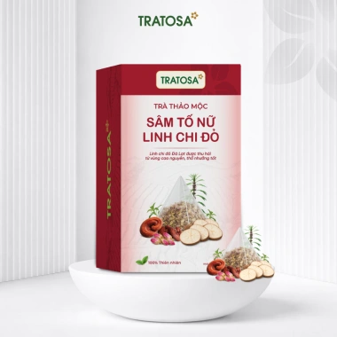 SET QUÀ TẾT 2.026 Trà Sâm Tố Nữ & Đinh Lăng TRATOSA Dưỡng Nhan An Yên nội tiết tố, da đẹp, ngủ ngon 165k