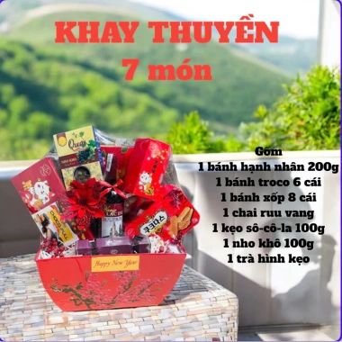Sét Quà Tết 7 Món 2.025 Si - Giá 453,600 VNĐ, Giảm còn 378,000 - Combo Đặc Biệt