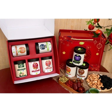 Set quà Tết AnBio Ngũ Bảo Trường Xuân hữu cơ - Giá ưu đãi 542.900₫, sức khỏe năm mới 3 Set quà Tết AnBio Ngũ Bảo Trường Xuân hữu cơ - Giá ưu đãi 542.900₫, sức khỏe năm mới 3