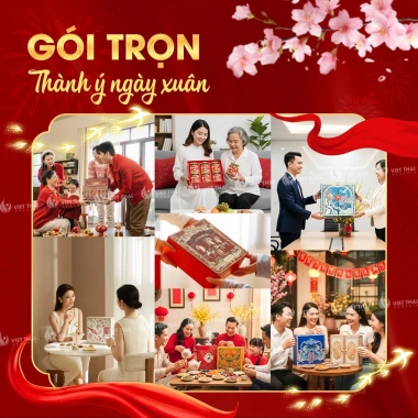 Set Quà Tết Cao Cấp 10+ Món: Hạt Dinh Dưỡng, Trái Cây, Bánh Healthy - Giá 399k 3