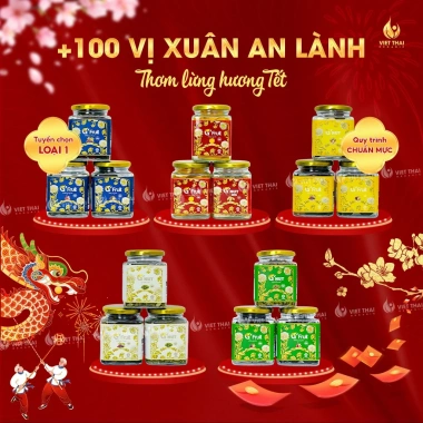 Set Quà Tết Cao Cấp 10+ Món: Hạt Dinh Dưỡng, Trái Cây, Bánh Healthy - Giá 399k 5