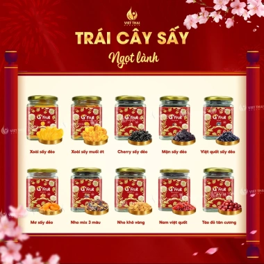 Set Quà Tết Cao Cấp 10+ Món: Hạt Dinh Dưỡng, Trái Cây, Bánh Healthy - Giá 399k 7