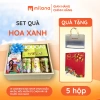 Set Quà Tết Hoa Xanh Milana – Kẹo Nougat Cao Cấp, Cookies Giòn Tan Thơm Bơ, Chỉ 450.000đ