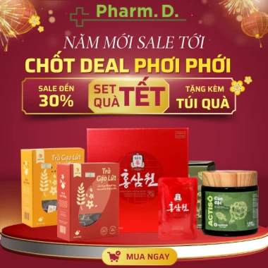 Set Quà Tết Hồng Sâm Won Hàn Quốc, Cao Đặc Actiso & Trà Thảo Mộc Quê Việt - Giá ưu đãi 1.459.000 VND