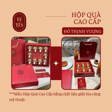 Set Quà Tết Hộp Yến Sào 13gr Yến Tươi 70ml Quà Tặng Thượng Hạng Vũ Yến 3
